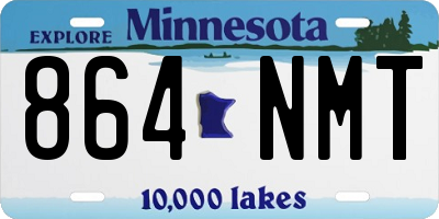 MN license plate 864NMT