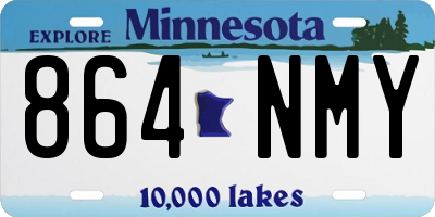 MN license plate 864NMY