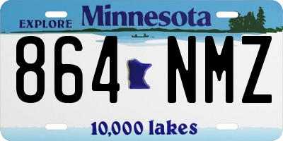 MN license plate 864NMZ