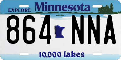 MN license plate 864NNA