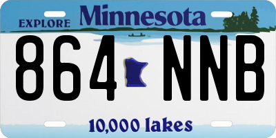 MN license plate 864NNB