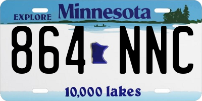 MN license plate 864NNC