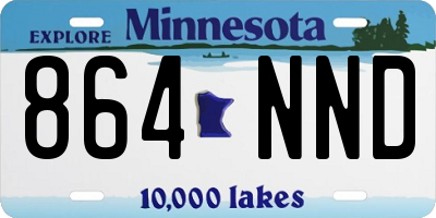 MN license plate 864NND