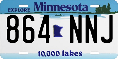MN license plate 864NNJ