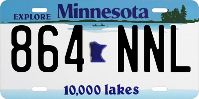 MN license plate 864NNL