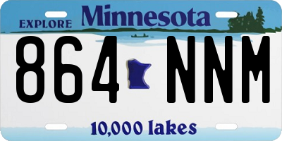 MN license plate 864NNM