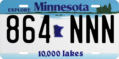 MN license plate 864NNN