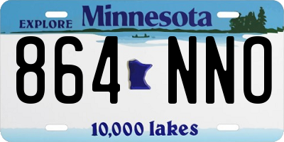 MN license plate 864NNO