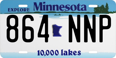 MN license plate 864NNP