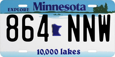 MN license plate 864NNW
