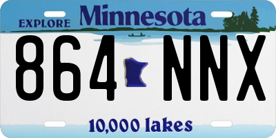 MN license plate 864NNX