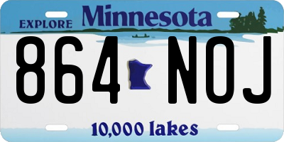 MN license plate 864NOJ