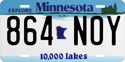 MN license plate 864NOY