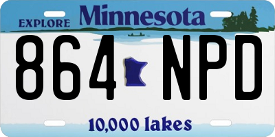 MN license plate 864NPD