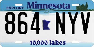 MN license plate 864NYV