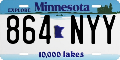 MN license plate 864NYY