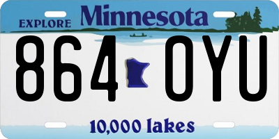 MN license plate 864OYU