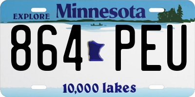 MN license plate 864PEU