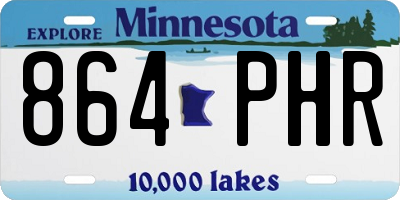 MN license plate 864PHR