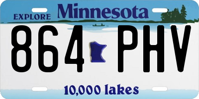 MN license plate 864PHV