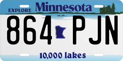 MN license plate 864PJN