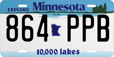 MN license plate 864PPB