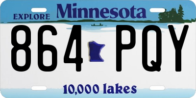 MN license plate 864PQY