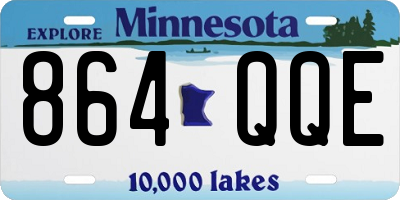 MN license plate 864QQE
