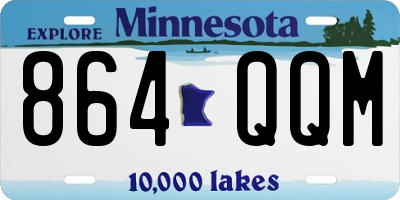 MN license plate 864QQM