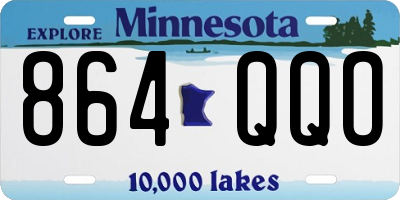 MN license plate 864QQO