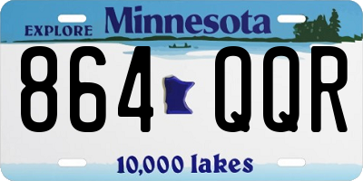 MN license plate 864QQR