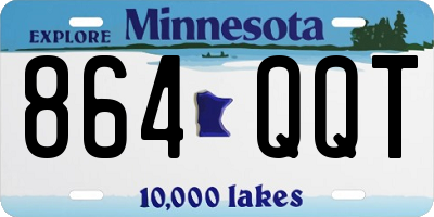 MN license plate 864QQT