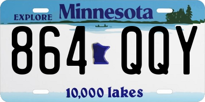 MN license plate 864QQY