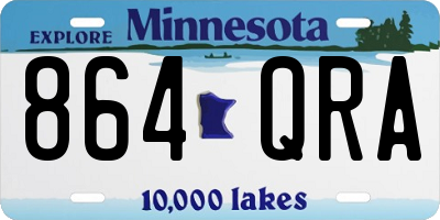 MN license plate 864QRA