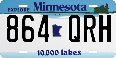 MN license plate 864QRH