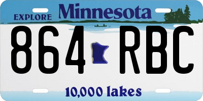 MN license plate 864RBC