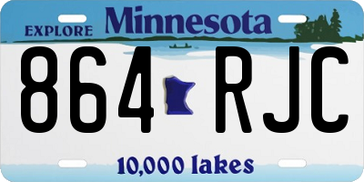 MN license plate 864RJC