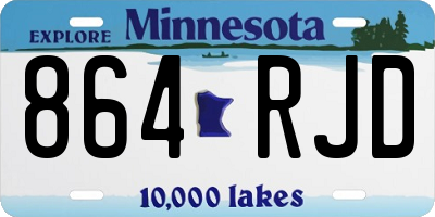 MN license plate 864RJD