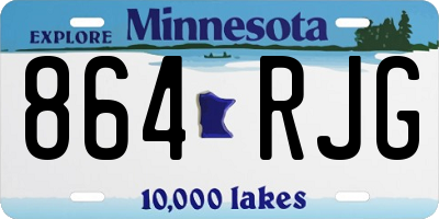 MN license plate 864RJG