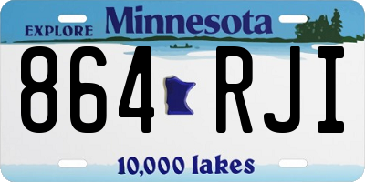 MN license plate 864RJI