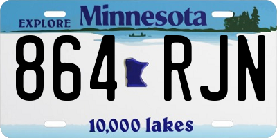 MN license plate 864RJN