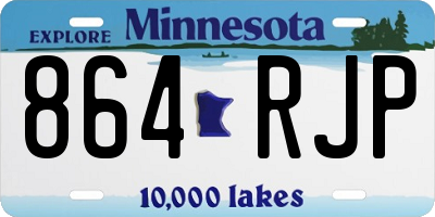 MN license plate 864RJP