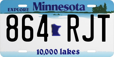 MN license plate 864RJT
