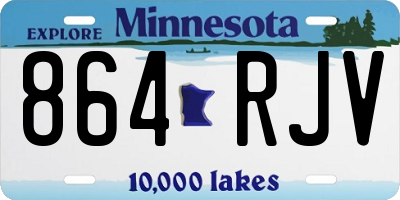 MN license plate 864RJV