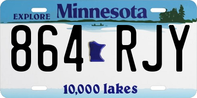 MN license plate 864RJY