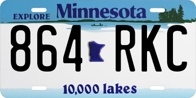 MN license plate 864RKC