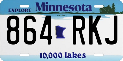 MN license plate 864RKJ