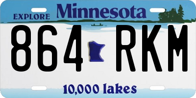 MN license plate 864RKM