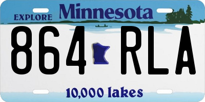MN license plate 864RLA