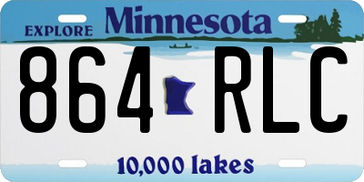 MN license plate 864RLC